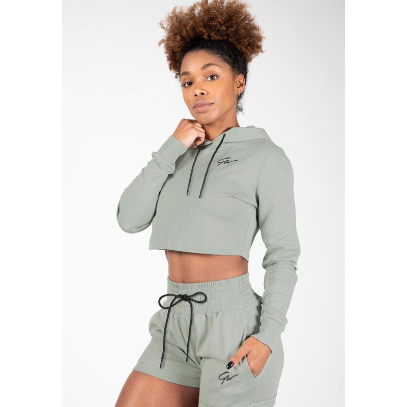 Bluza fitness damska krótka Gorilla Wear Pixley Crop Top Hoodie