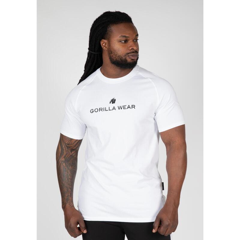 Koszulka fitness męska Gorilla Wear Davis T-shirt biała