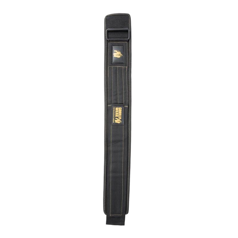 Gorilla Wear 4 Inch Nylon Lifting Belt - Black/Gold - M/L