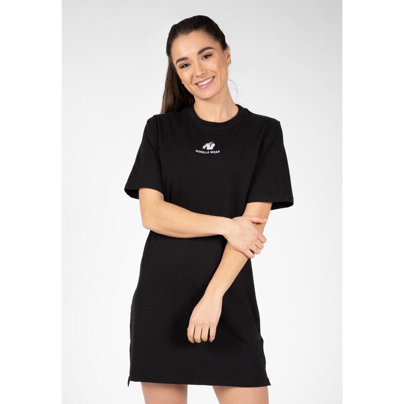 T-Shirt - T-Shirt-Kleid - Schwarz