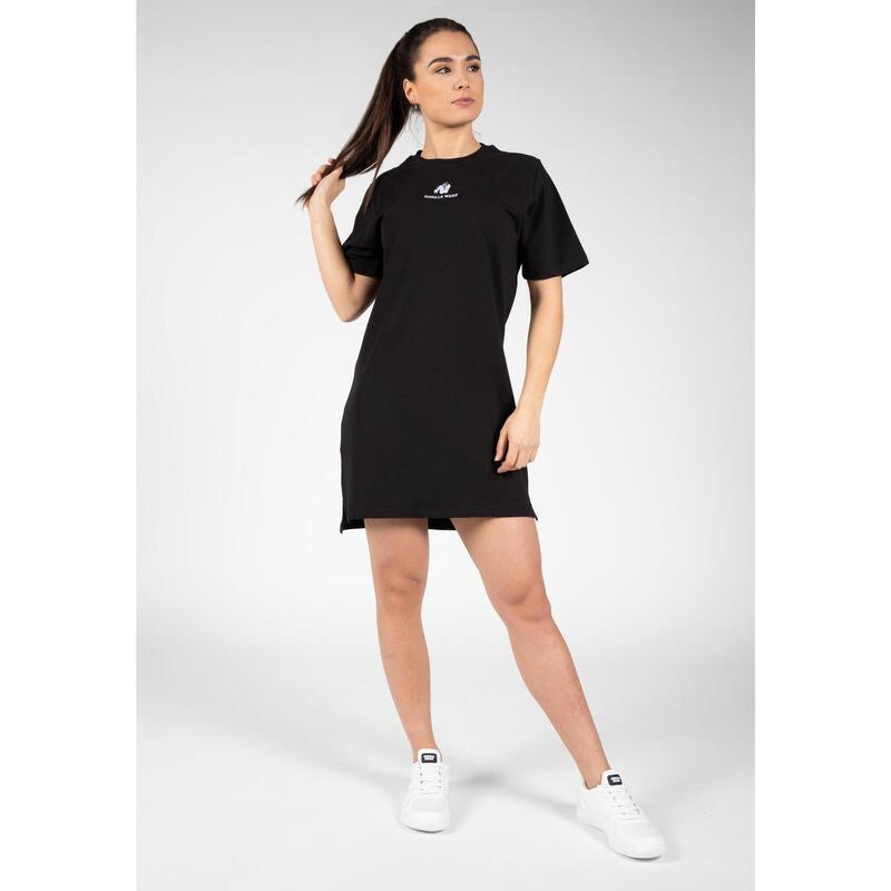 T-Shirt - T-Shirt-Kleid - Schwarz