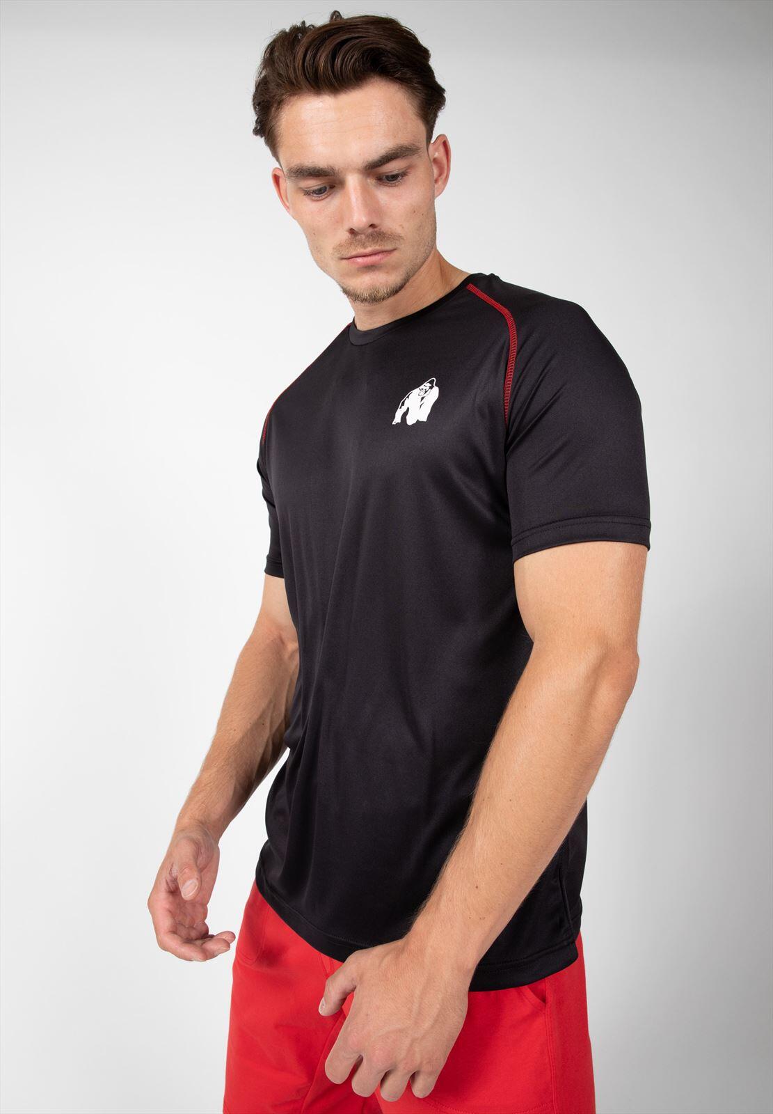 Performance T-Shirt - Schwarz/Rot 4/6