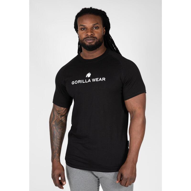 Koszulka fitness męska Gorilla Wear Davis T-shirt czarna