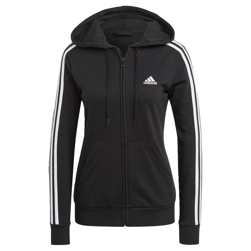 Veste à capuche Essentials French Terry 3-Stripes Full-Zip