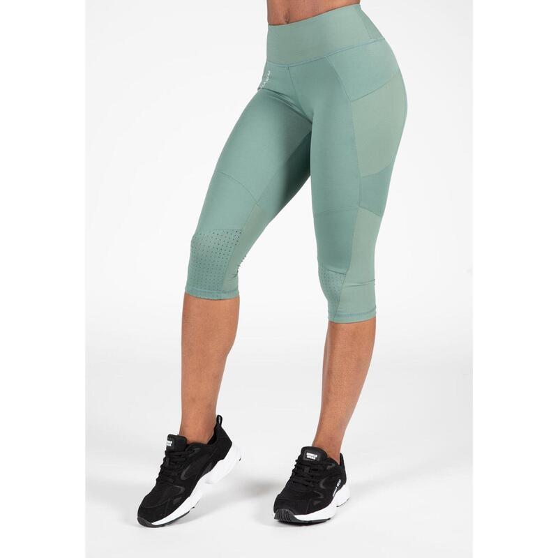 Monroe Cropped Leggings Green