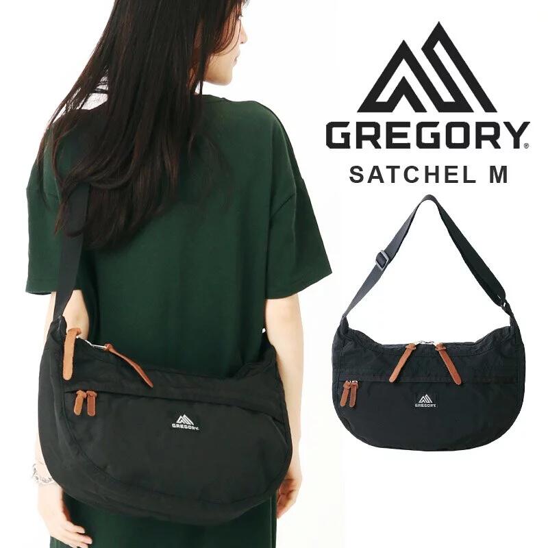 GREGORY 13L SATCHEL BLACK TAPESTRY SHOULDER BAG