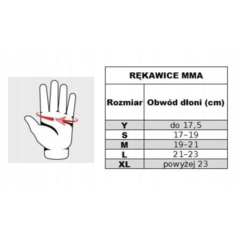 Rękawice sparingowe MMA Black