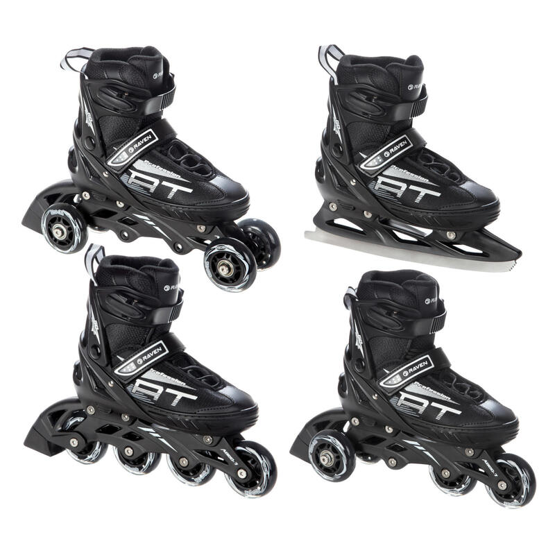 Patines Ajustables 4en1 Profession Negro