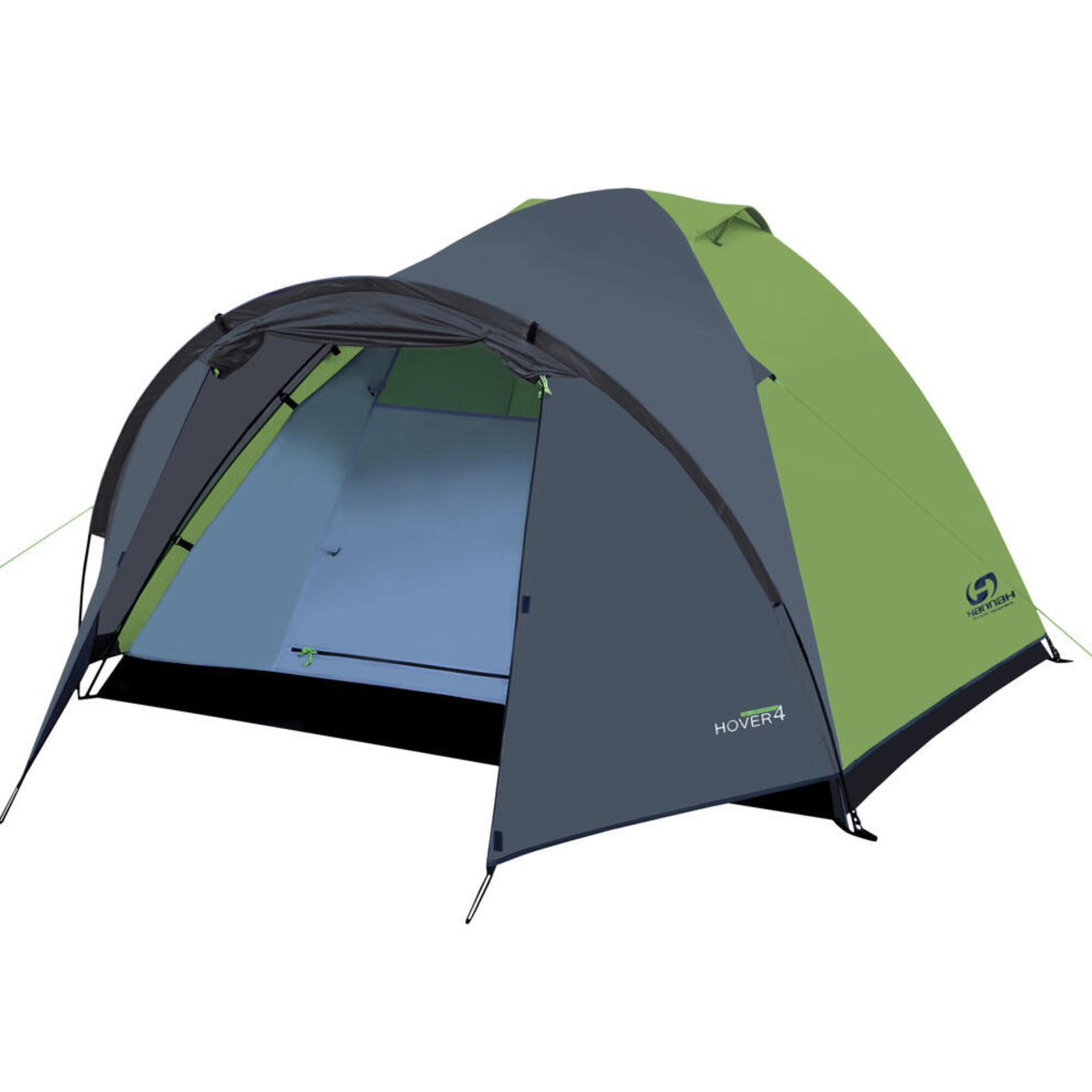 Hannah - Hannah 4+ Man Tent Hover 4 - Tente - Gris|vert - 4 Places - Decathlon