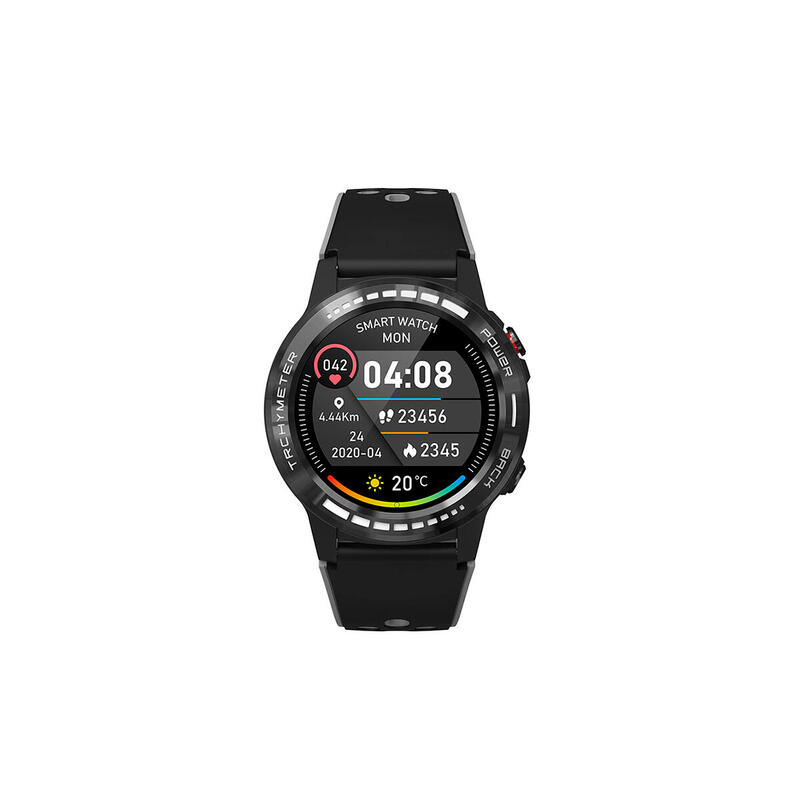 Smartwatch Ksix Urban Plus, Modos deporte/salud, Sumergible, Negro