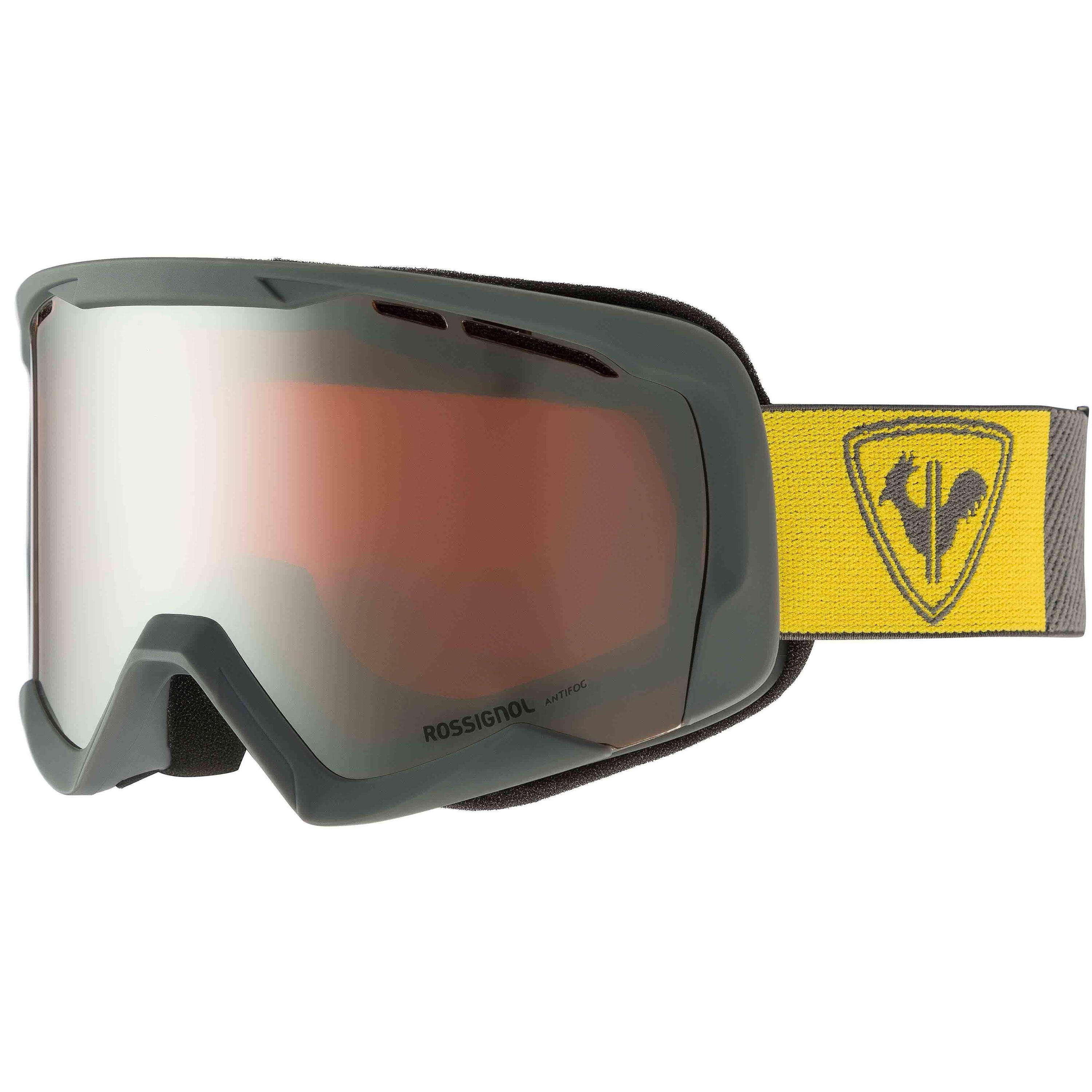 ROSSIGNOL Skibril Heren Anti-fog Dubbele Lens Spiral Mirror Grey