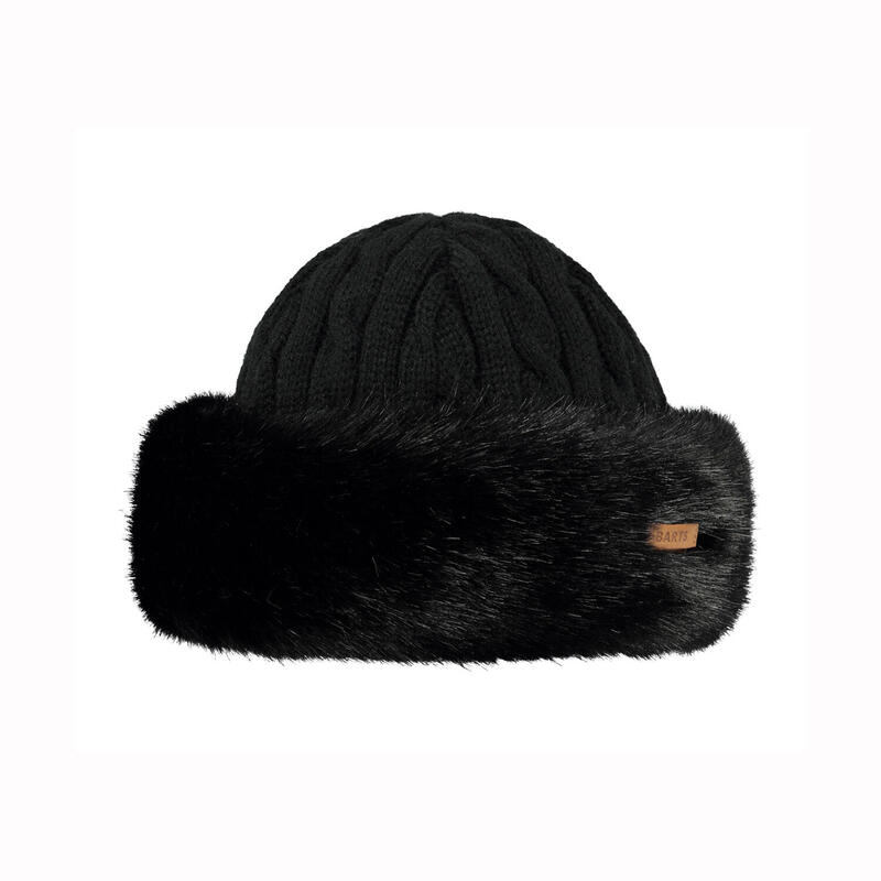 Berretto donna Fur Cable nero