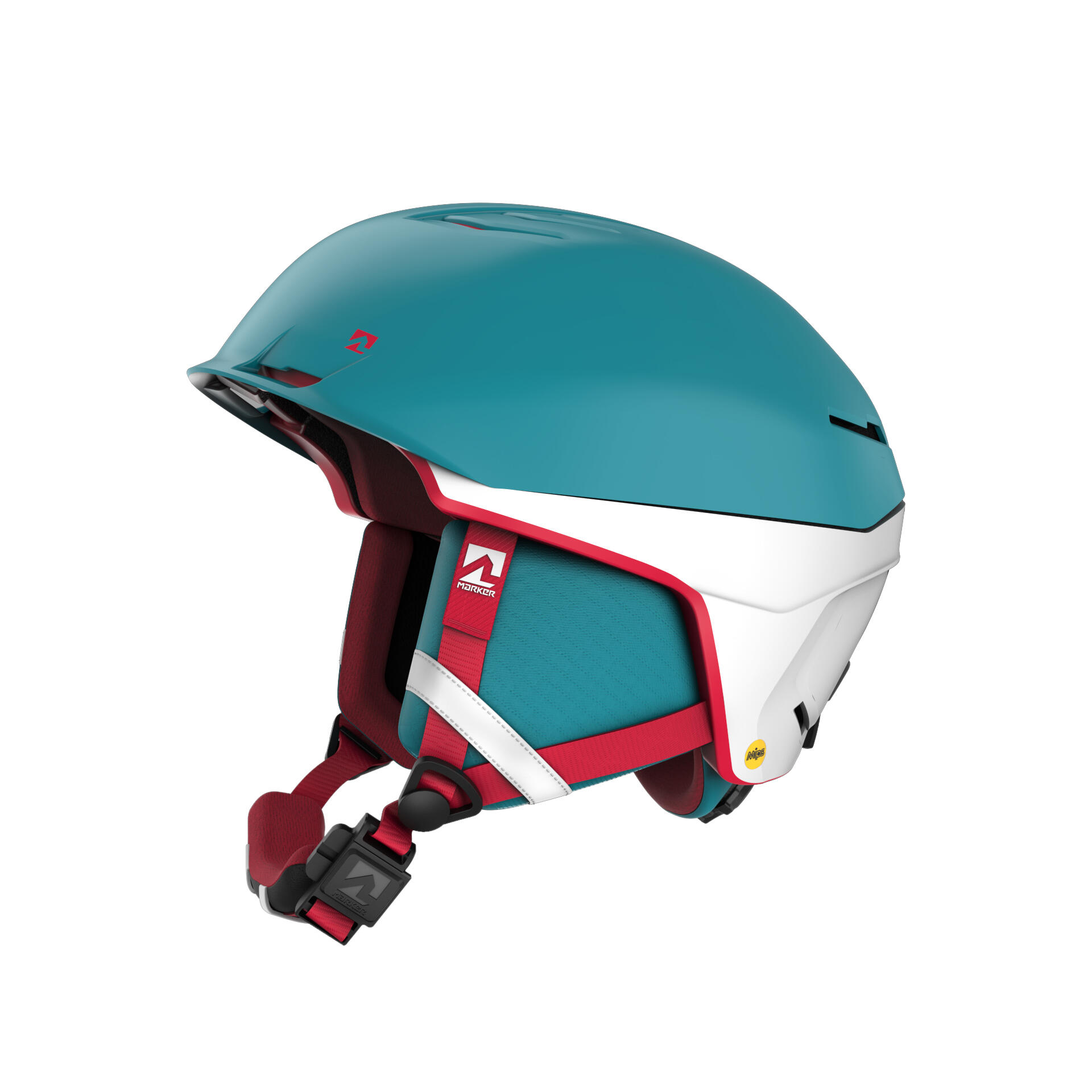 Marker - Casque De Ski/snow Ampire 2 Mips Red Teal Blue Homme - Casque - Bleu - 42 M/l - Decathlon