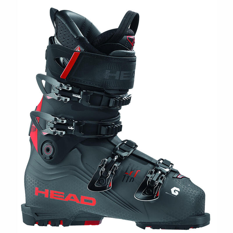Botas de esquí Nexo Lyt 110 Antracita-rojo Hombre