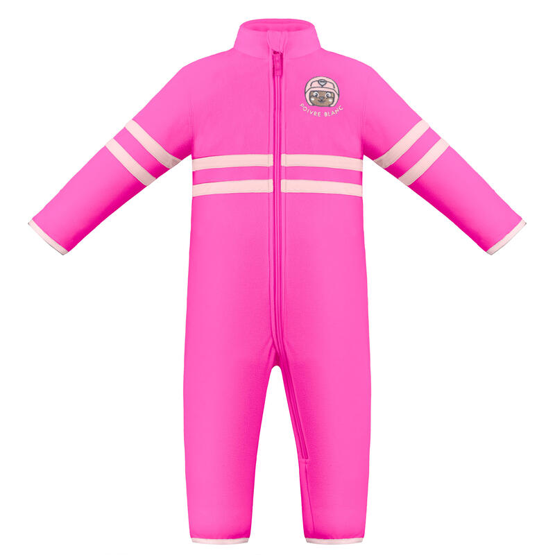 Combinaison Polaire Poivre Blanc Fleece Overall 1530 Rubis Pink Fille