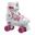 Roces quaddy 3.0 rolschaatsen wit/roze 34-37