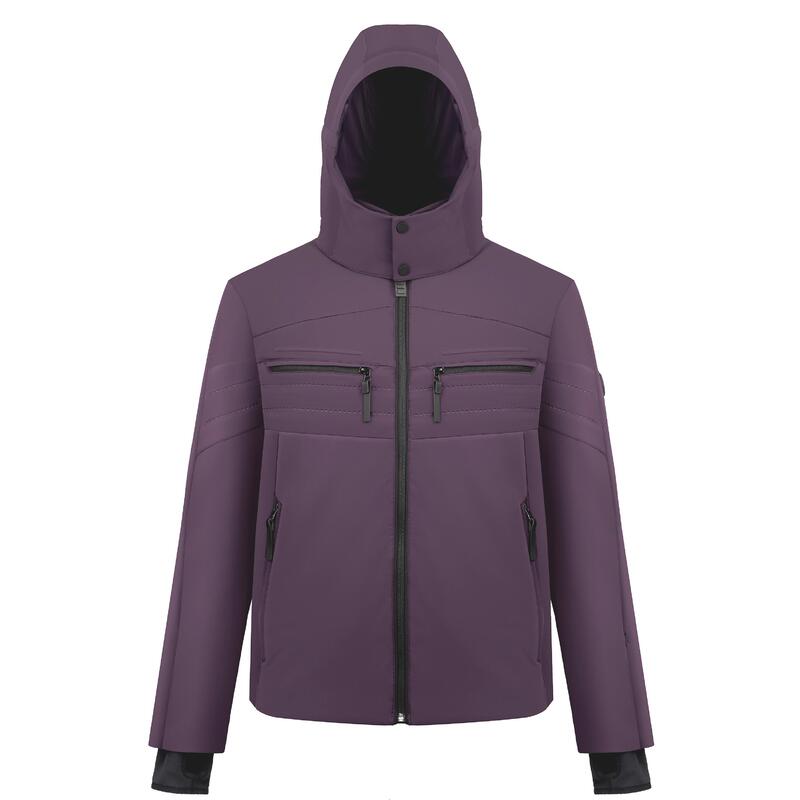 Chaqueta de esquí Stretch Pepper White 0900 Mulberry Purple para hombre