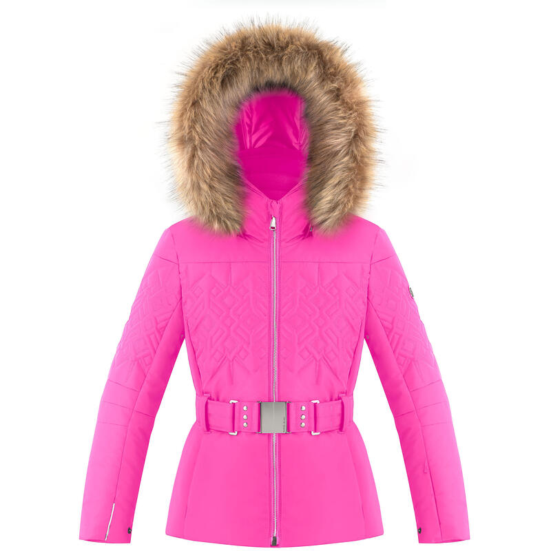 Veste De Ski/snow Poivre Blanc Ski Jacket 1003 Rubis Pink Fille
