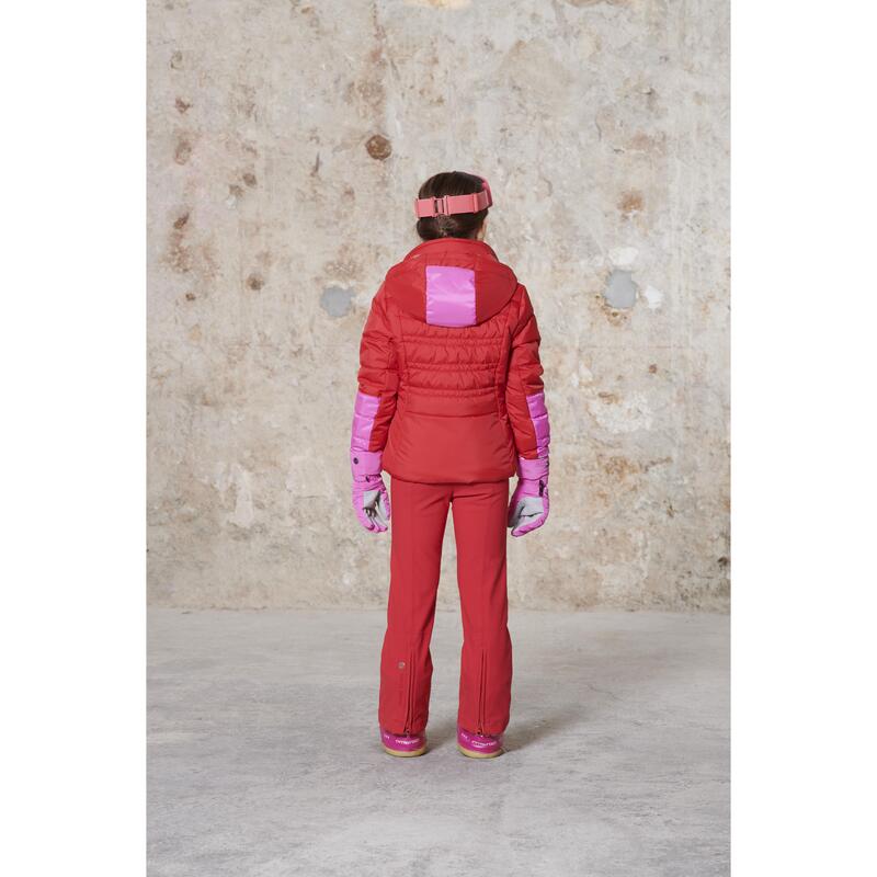 Veste De Ski/snow Poivre Blanc Ski Jacket 1004 Multico Scarlet Red Fille
