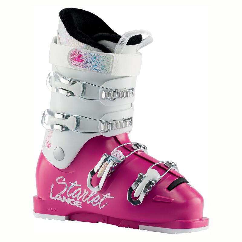 Botas de esquí Starlet 60-magenta Sparkle Wh para niñas