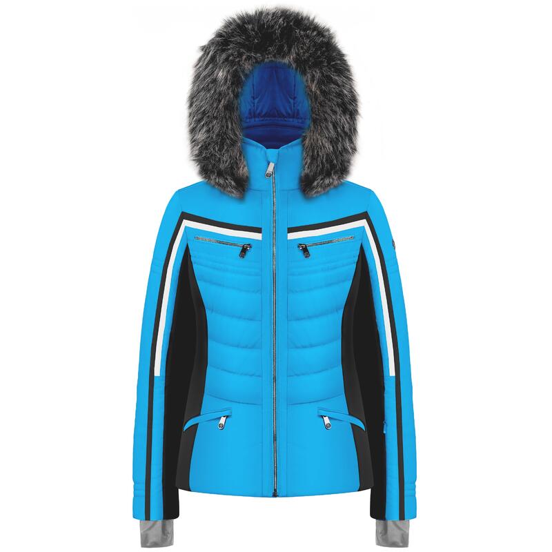 Chaqueta de esquí Look Sportif Poivre Blanc 1002 Diva Azul Mujer
