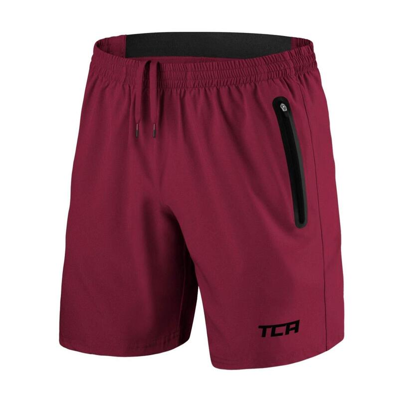 Short Léger Elite Tech avec Poches à Fermeture Éclair pour Hommes