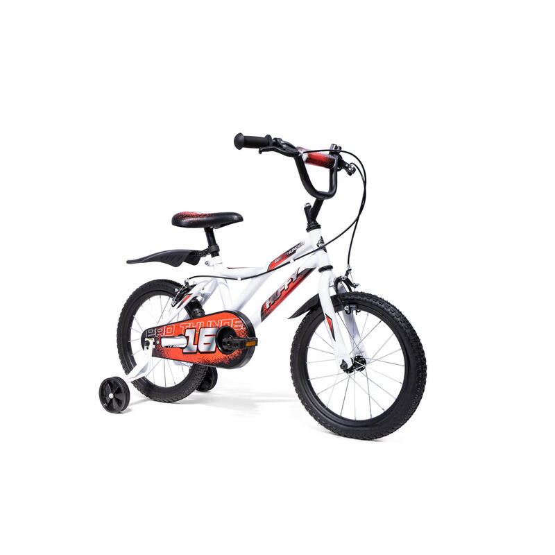 Huffy Pro Thunder 16 Inch Jongenfiets Wit 5-7 jaar