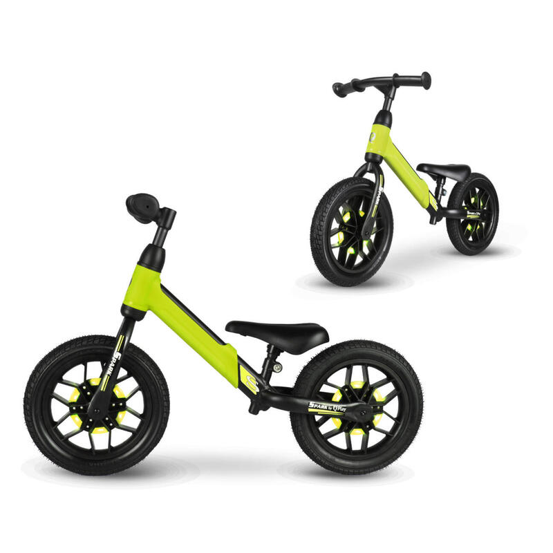 QPlay Loopfiets met 2 wielen Spark Junior Groen