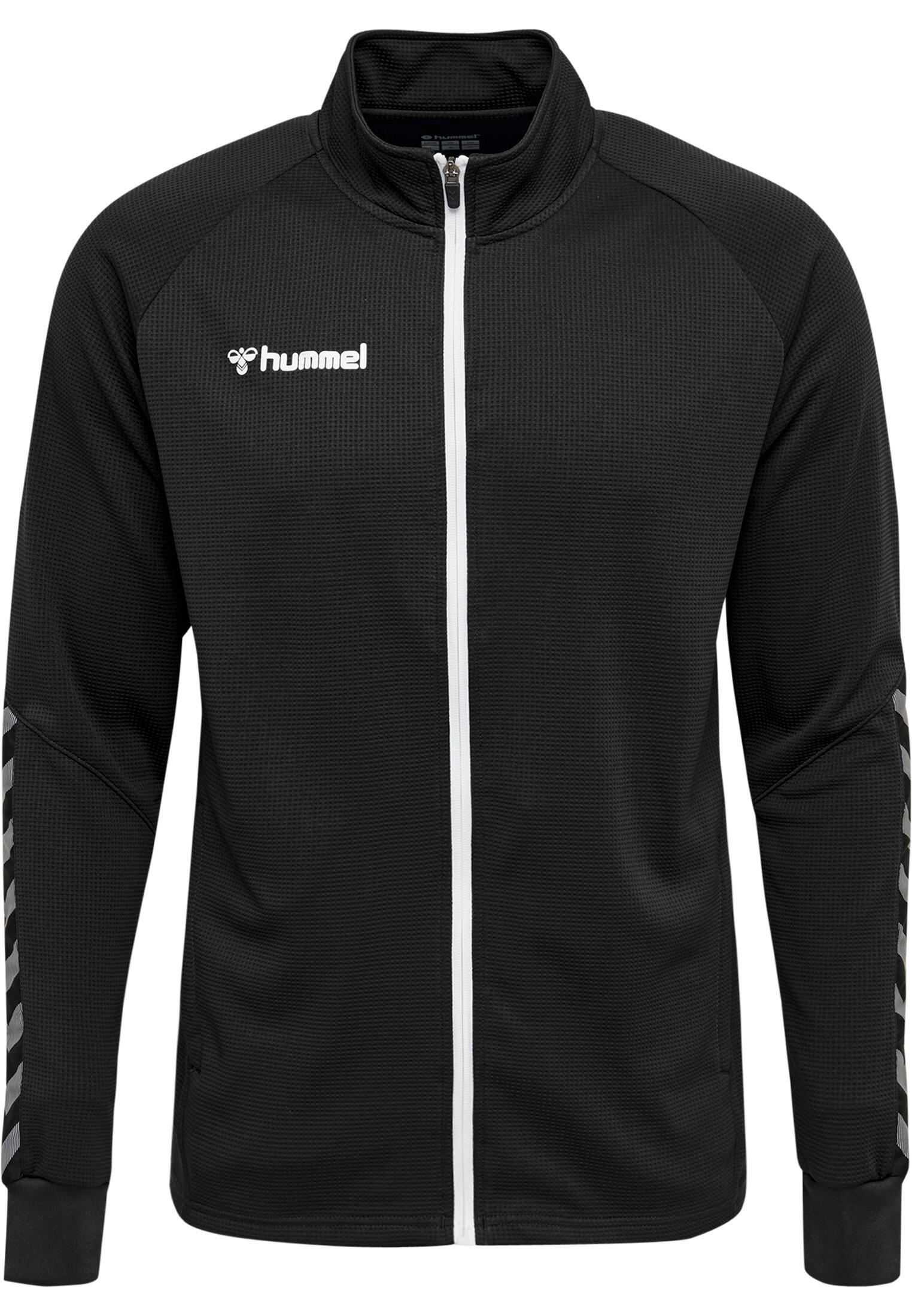 Hummel - Fermeture Éclair Zip Combinaison Hmlauthentic Enfant Hummel - Gilet Manches Longues - Blanc|noir - 14 À 16 Ans - Decathlon