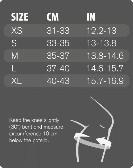 RX Kniebrace - 3 mm - Zwart/Paars