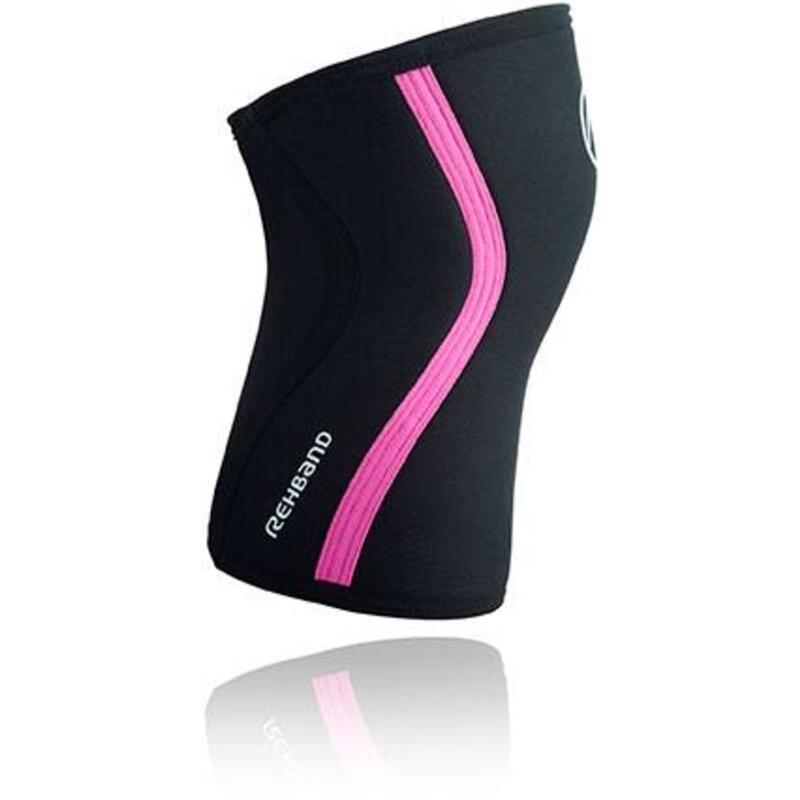 RX Kniebandage - 7 mm - Schwarz/Rosa