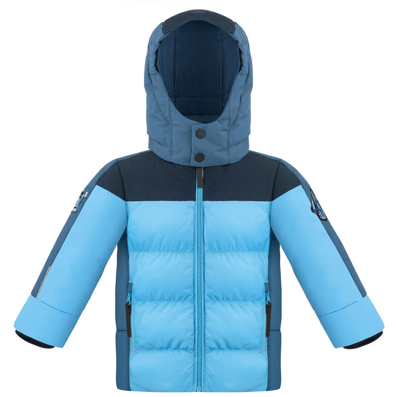 Veste De Ski Poivre Blanc Synthetic Down Jacket 1215 Multico Artic Blue Garçon