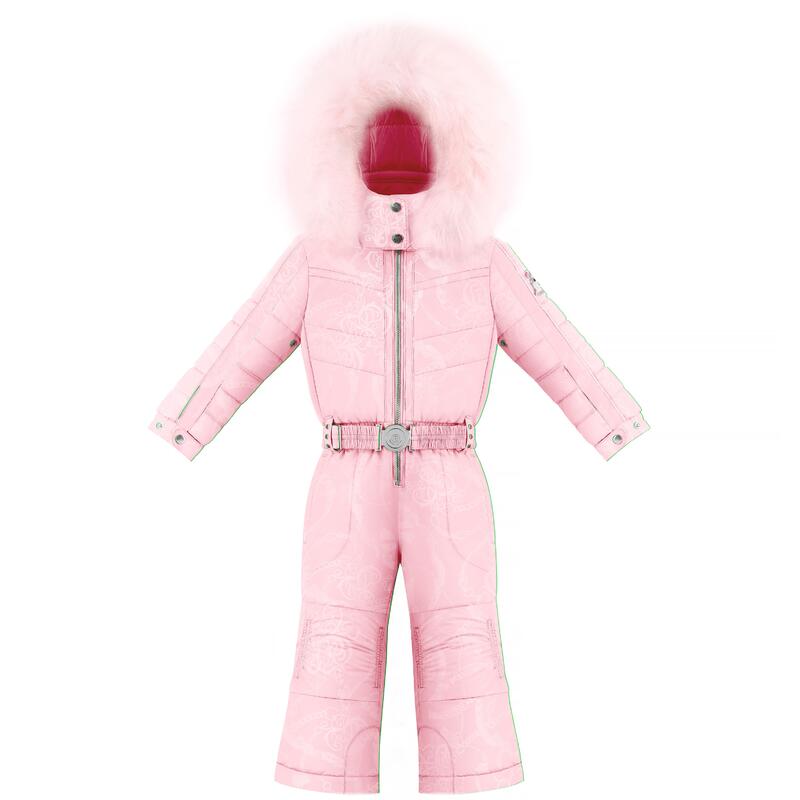 Combinaison De Ski A Motif Poivre Blanc 1030 Embo Angel Pink Fille