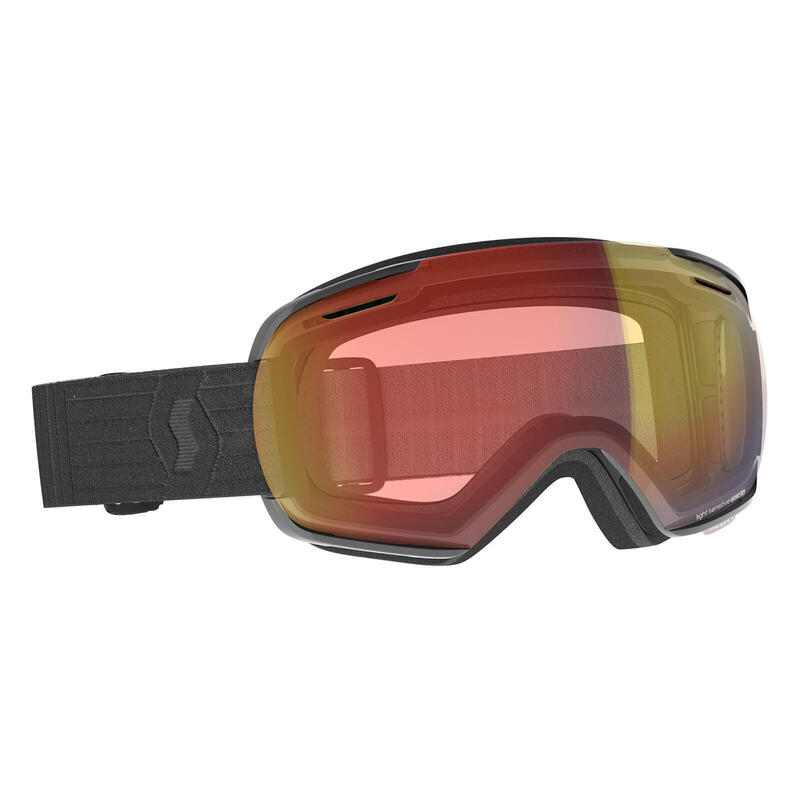 Masque Ski Linx Light Sensitive Black Light Sensitive Red Chrome