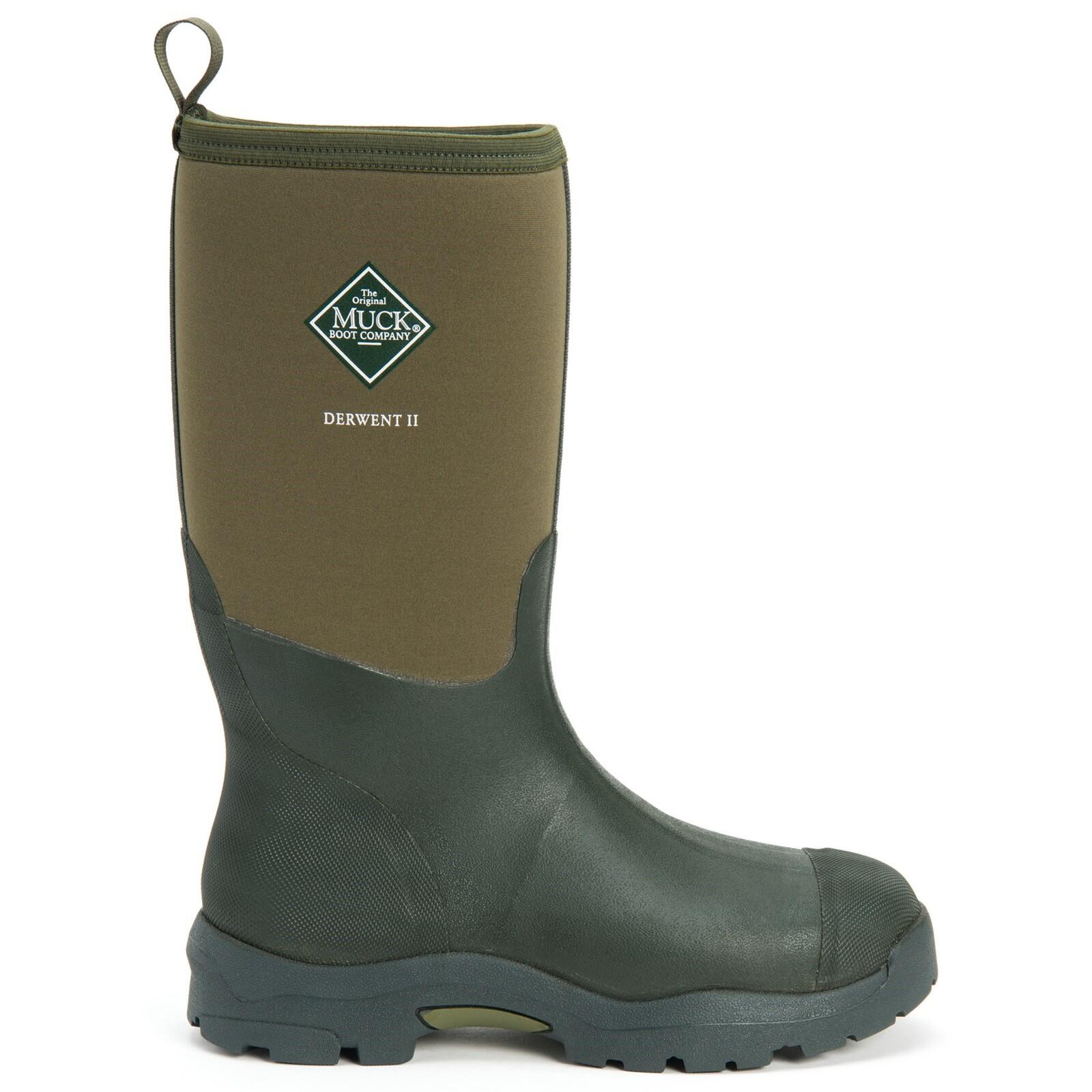 MUCK BOOTS Derwent II Textile/Weather Wellingtons DARK GREEN