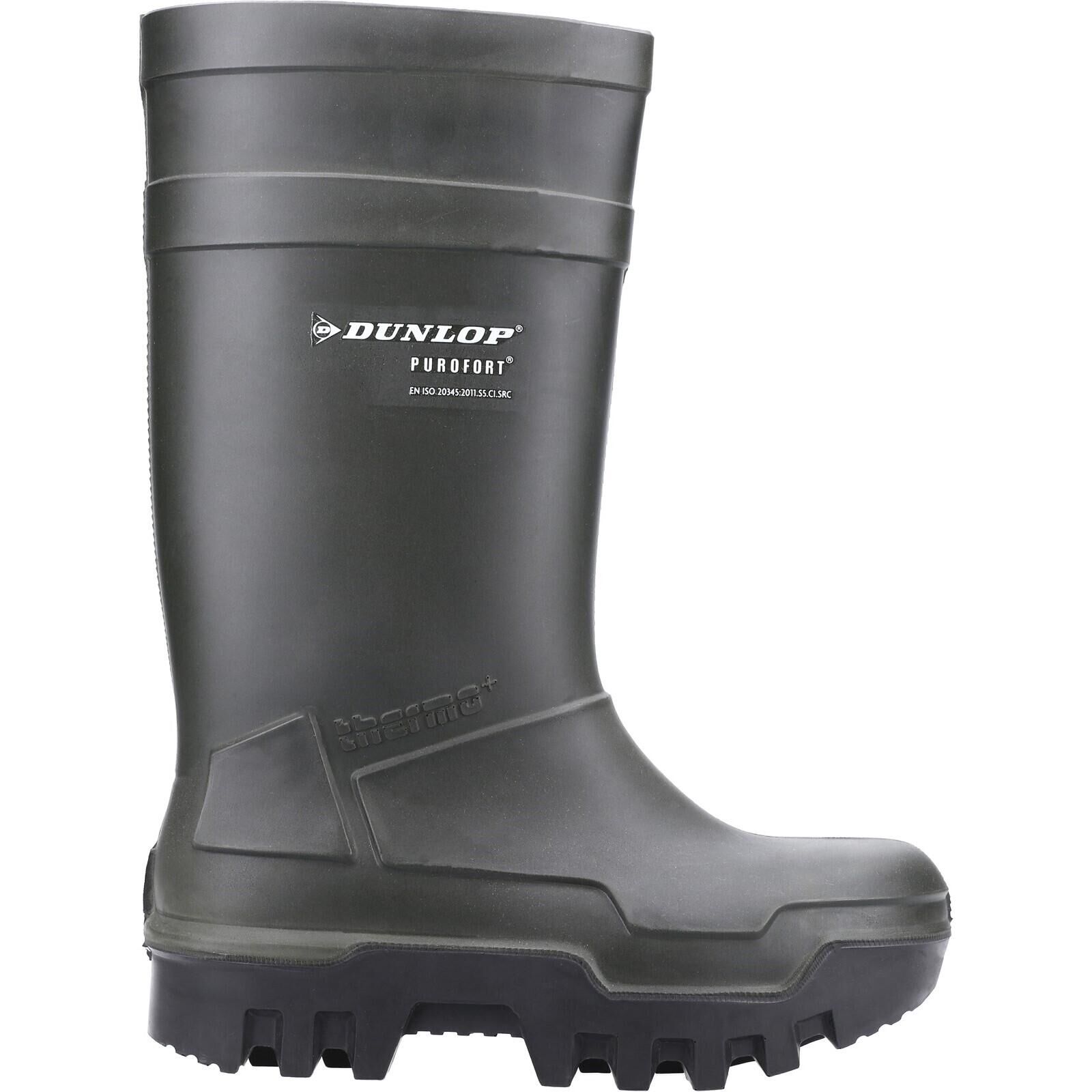 DUNLOP Purofort Thermo+ Safety Wellingtons GREEN