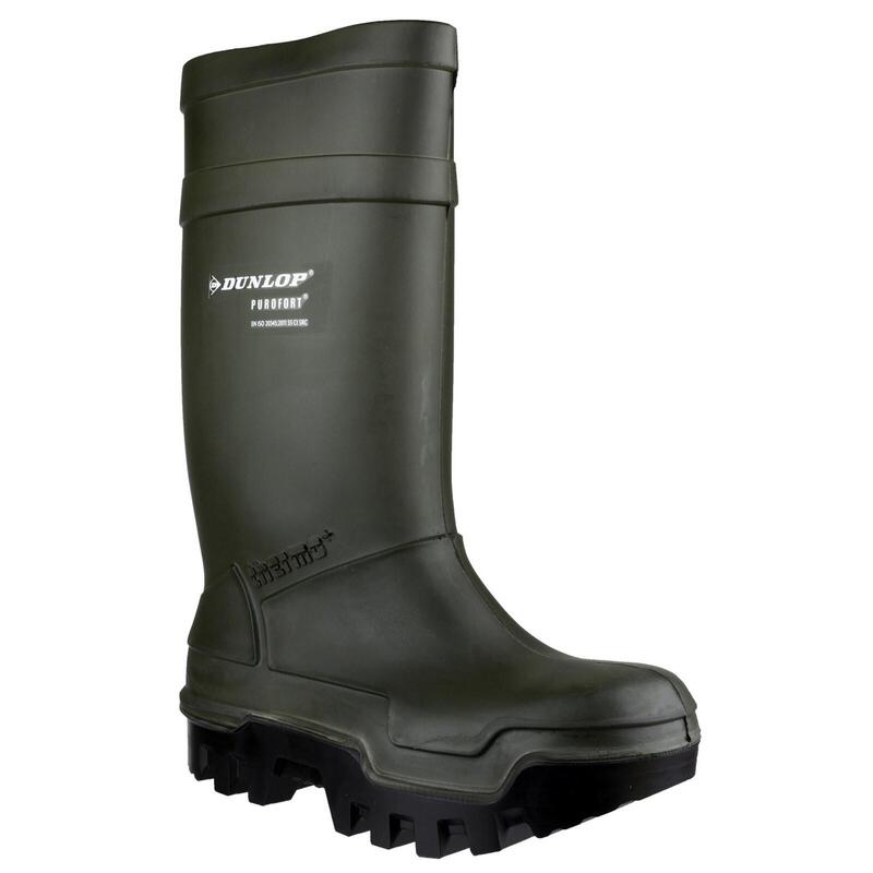 Botas de agua Impermeables Dunlop Purofort Thermo + Full Safety Verde