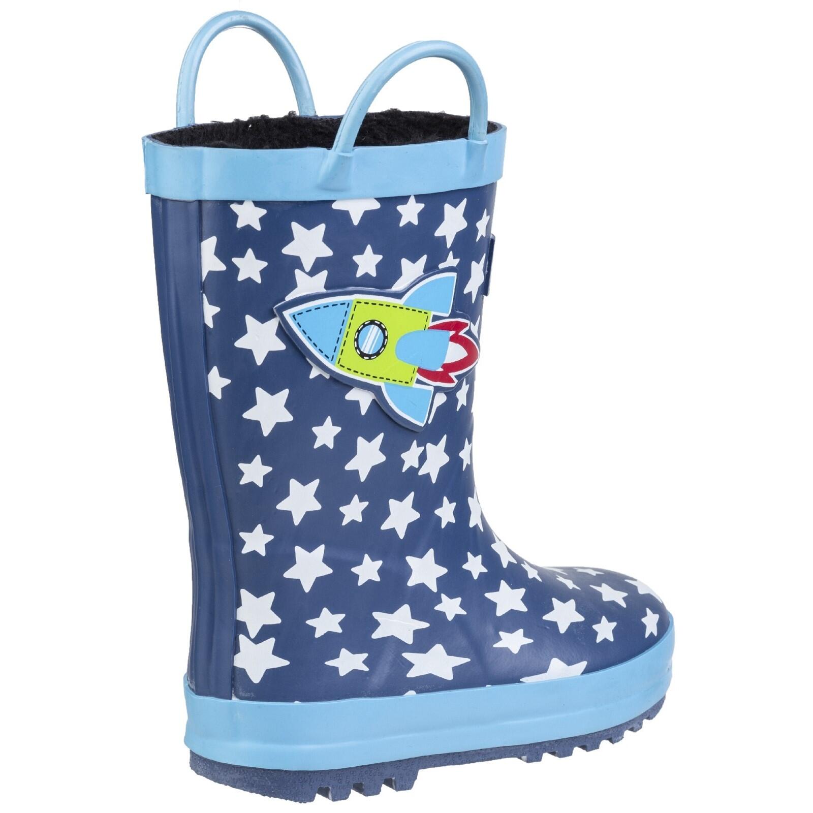 Sprinkle Childrens Wellingtons BLUE 3/4