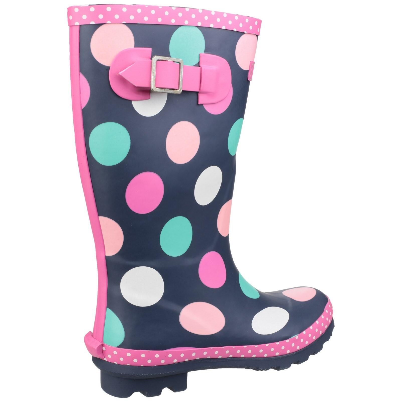 Dotty Childrens Wellingtons MULTI-COLOUR 3/5