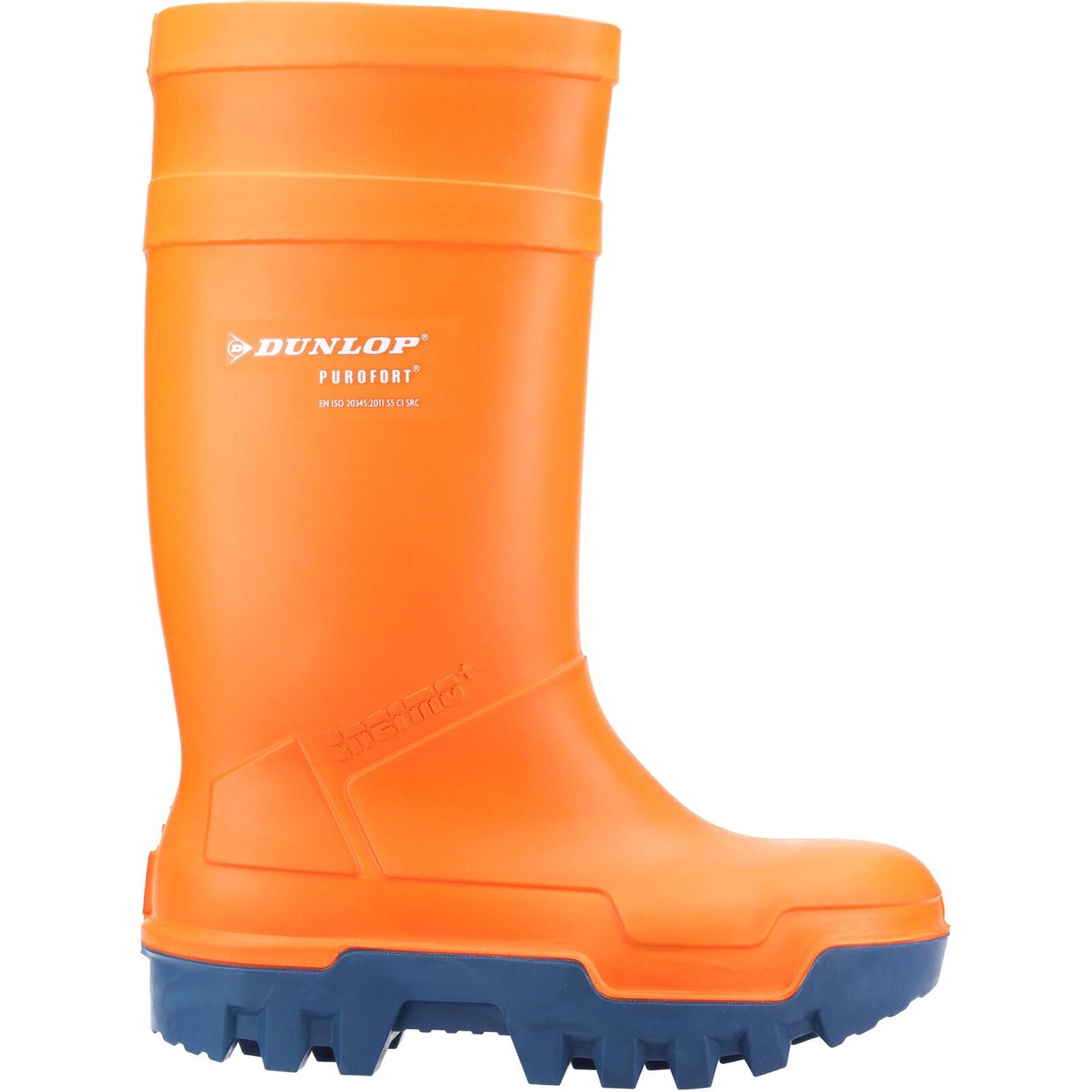 DUNLOP Purofort Thermo+ Safety Wellingtons Orange