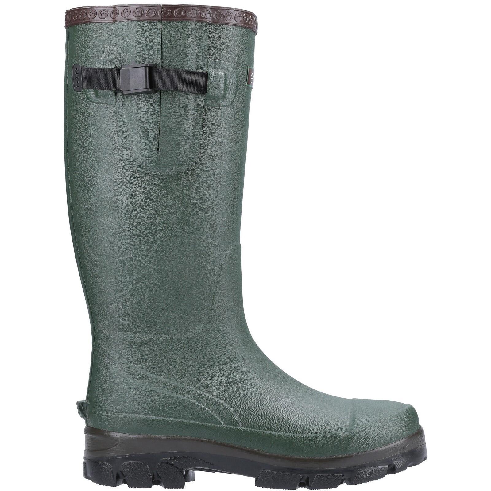 COTSWOLD Grange Plain Rubber Wellingtons GREEN