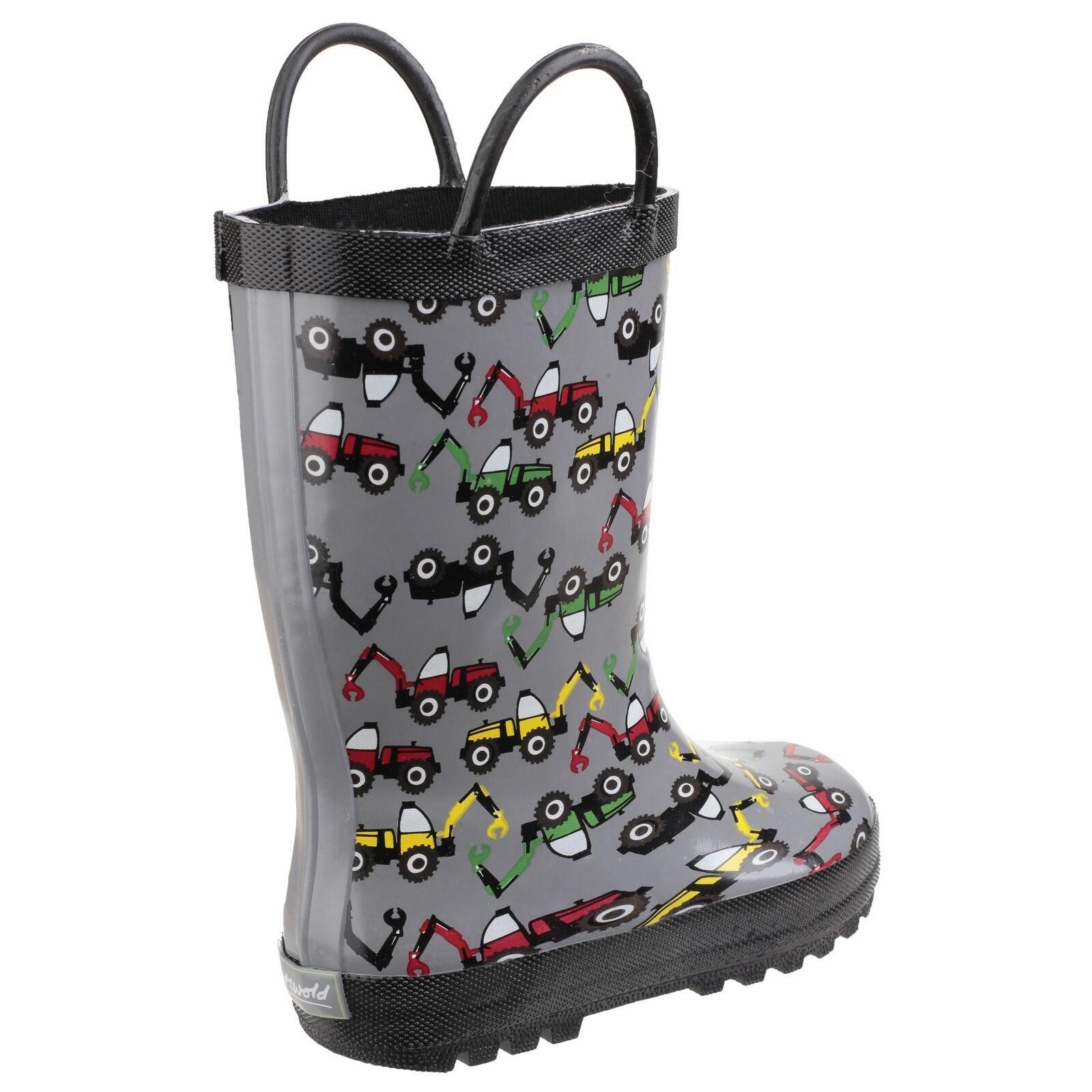 Puddle Childrens Wellingtons Dark grey 3/5