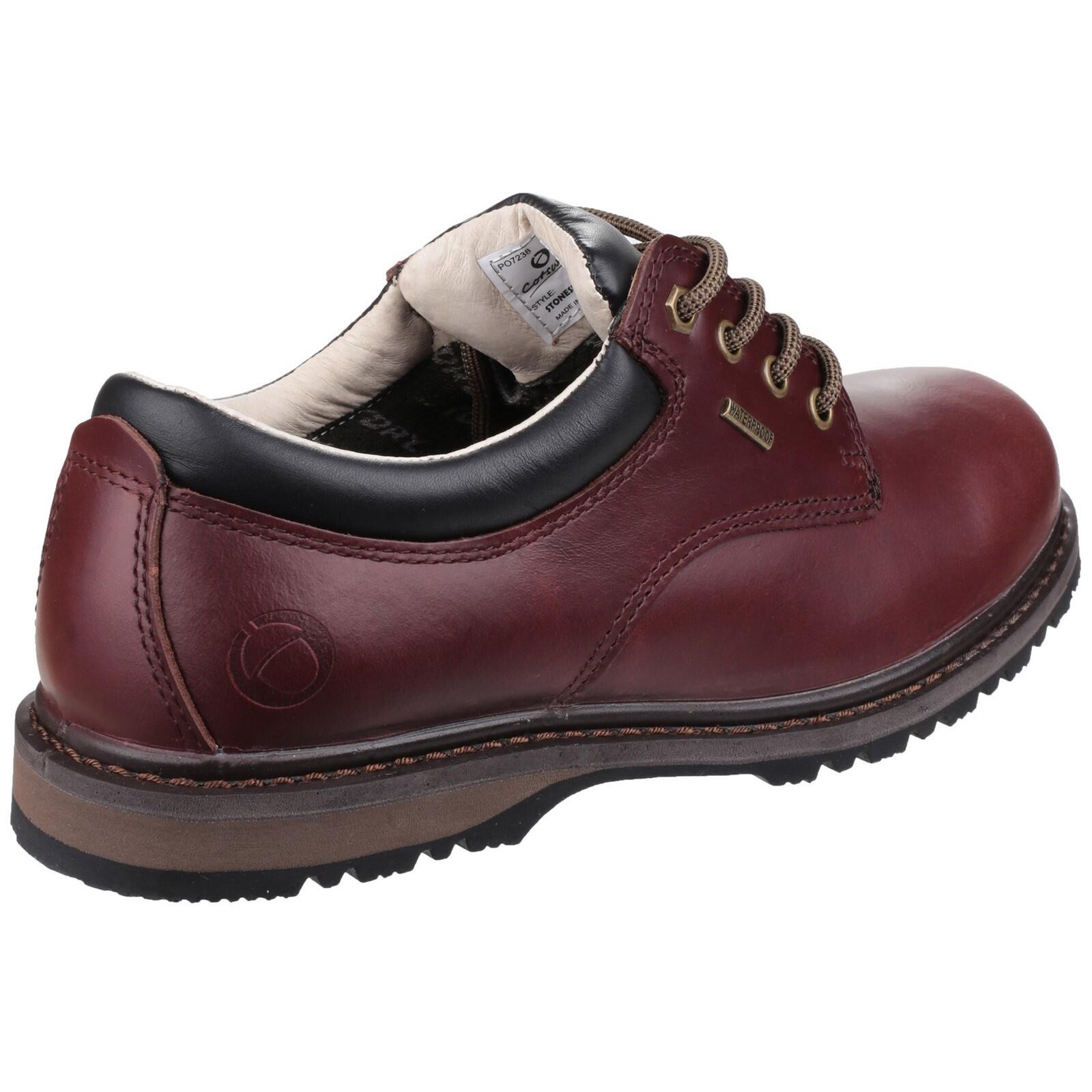 Stonesfield Mens Hiking Boots Burgundy 3/5