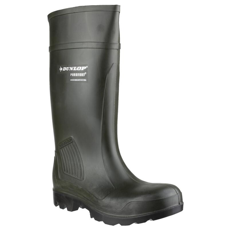 Botas de agua Impermeables Dunlop Purofort Professional Full Safety Verde