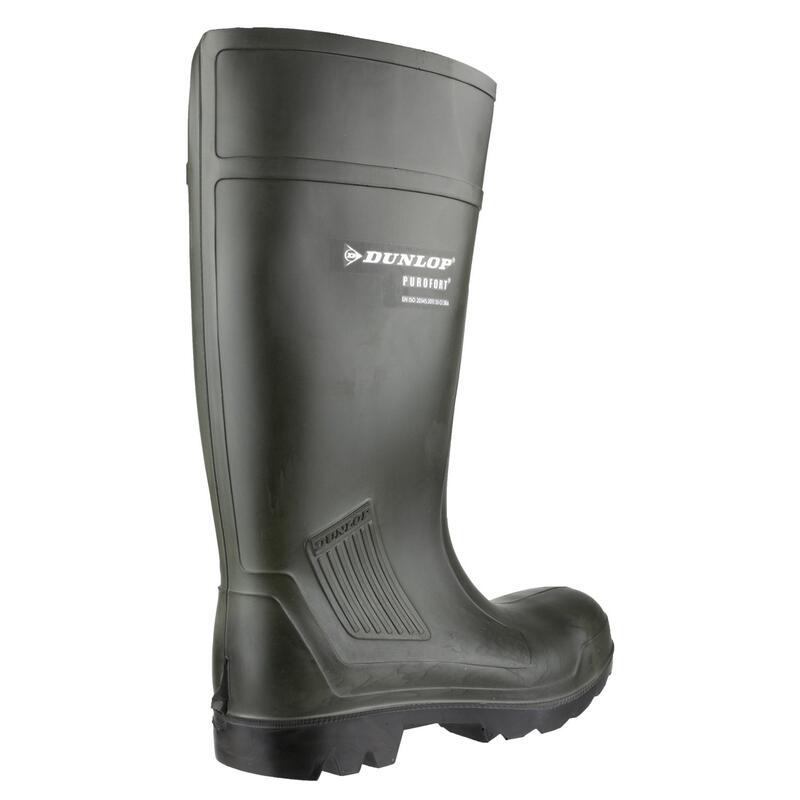 Botas de agua Impermeables Dunlop Purofort Professional Full Safety Verde