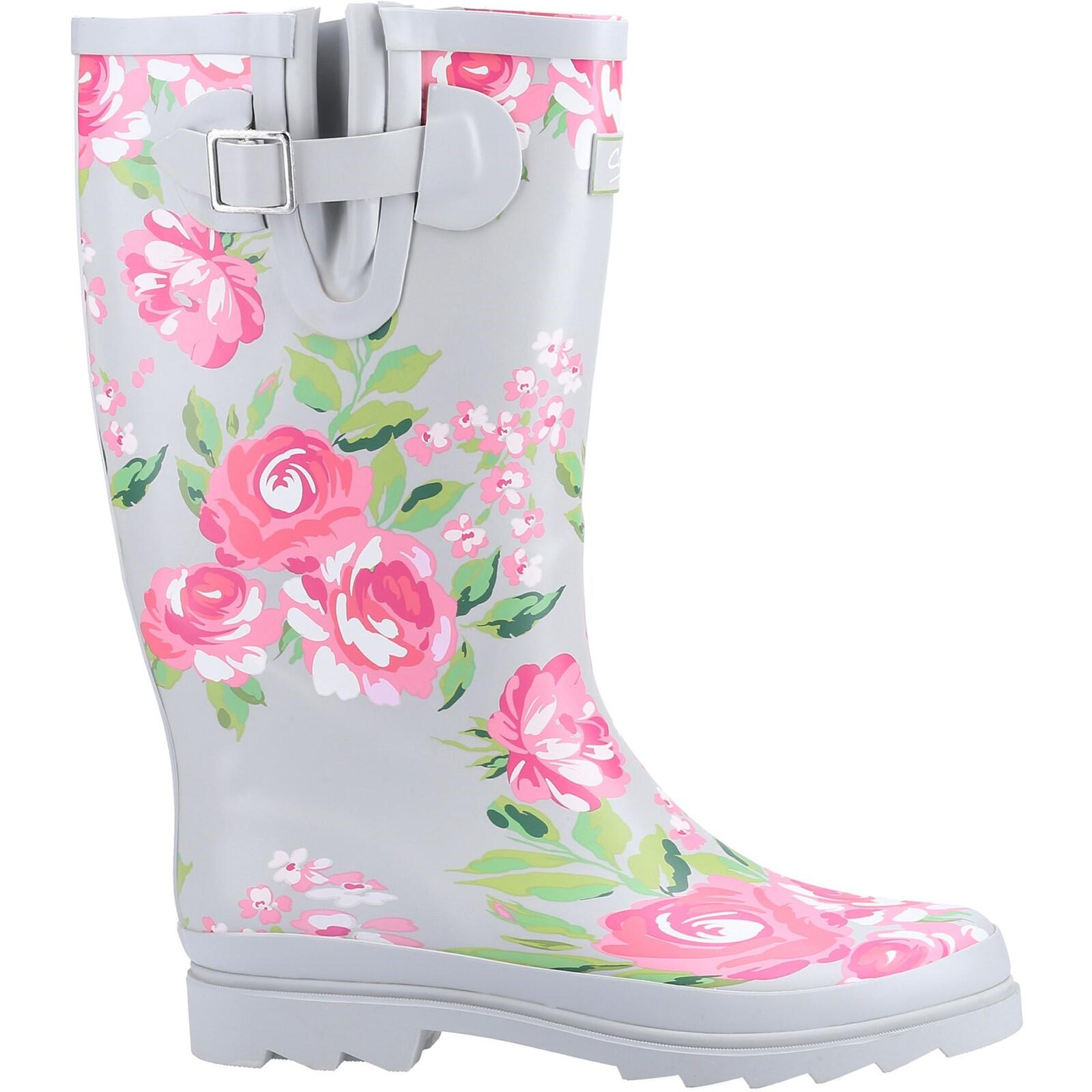 COTSWOLD Blossom Patterned Wellingtons PINK