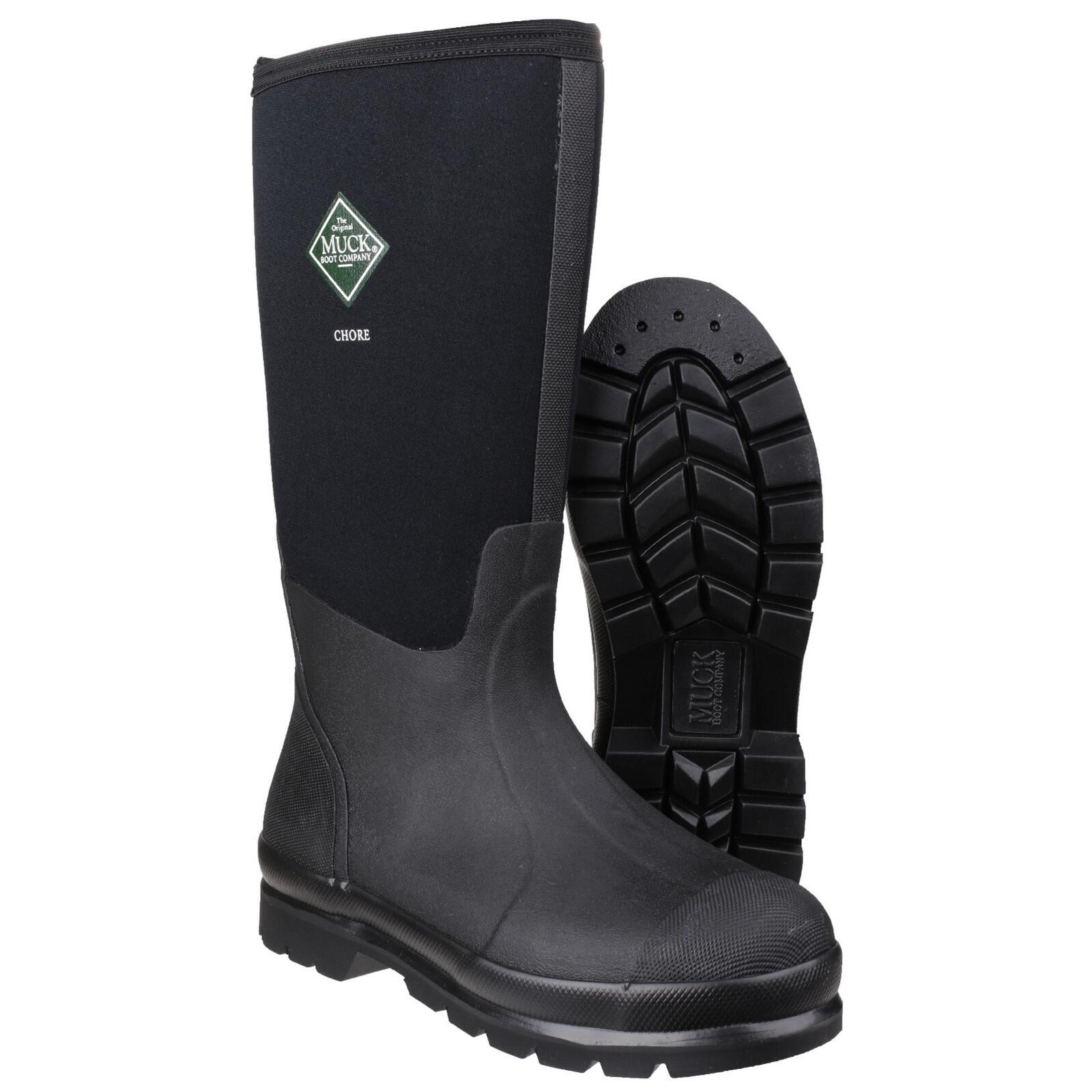 Chore Classic Hi Textile/Weather Wellingtons BLACK 4/5