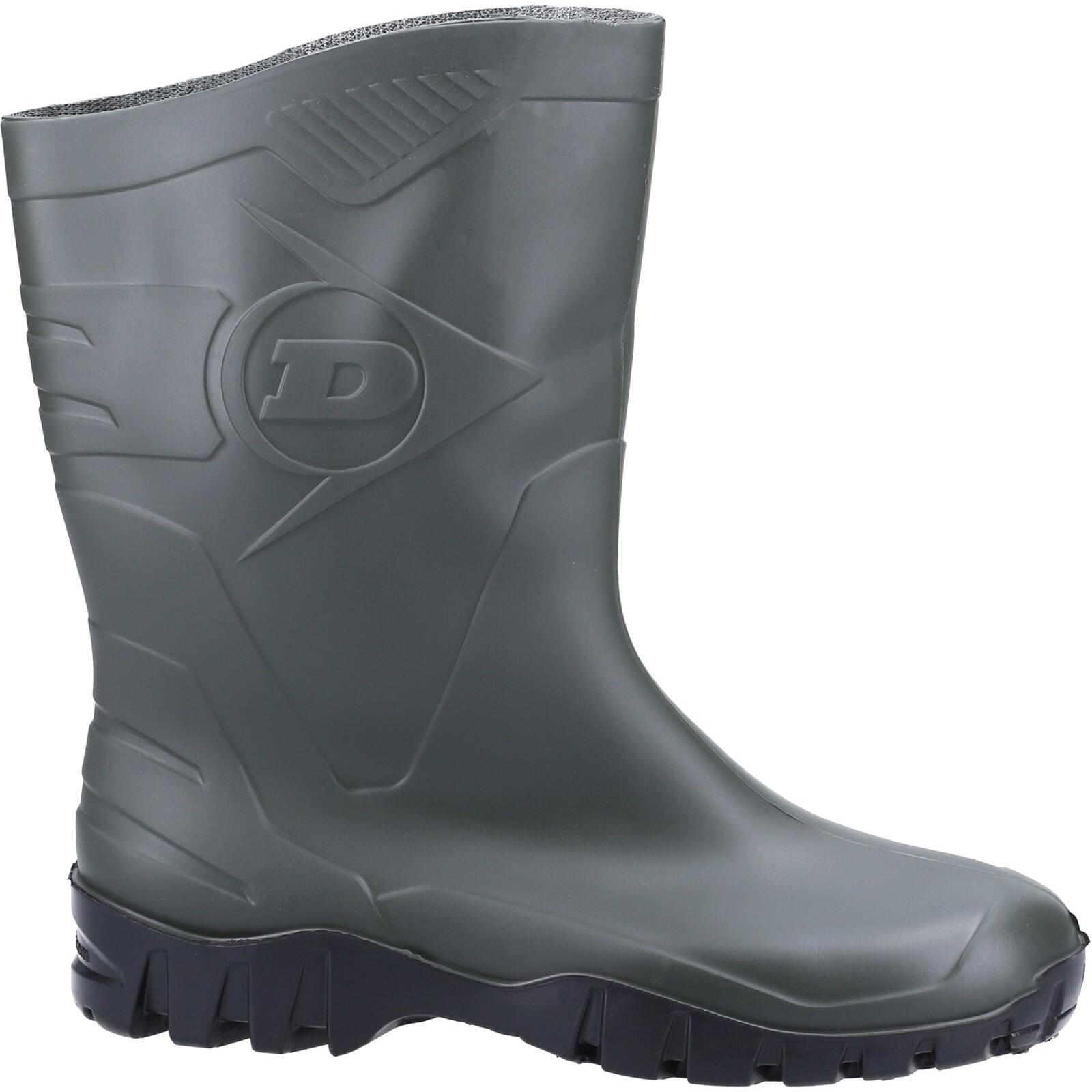 DUNLOP Dee Plain Rubber Wellingtons GREEN