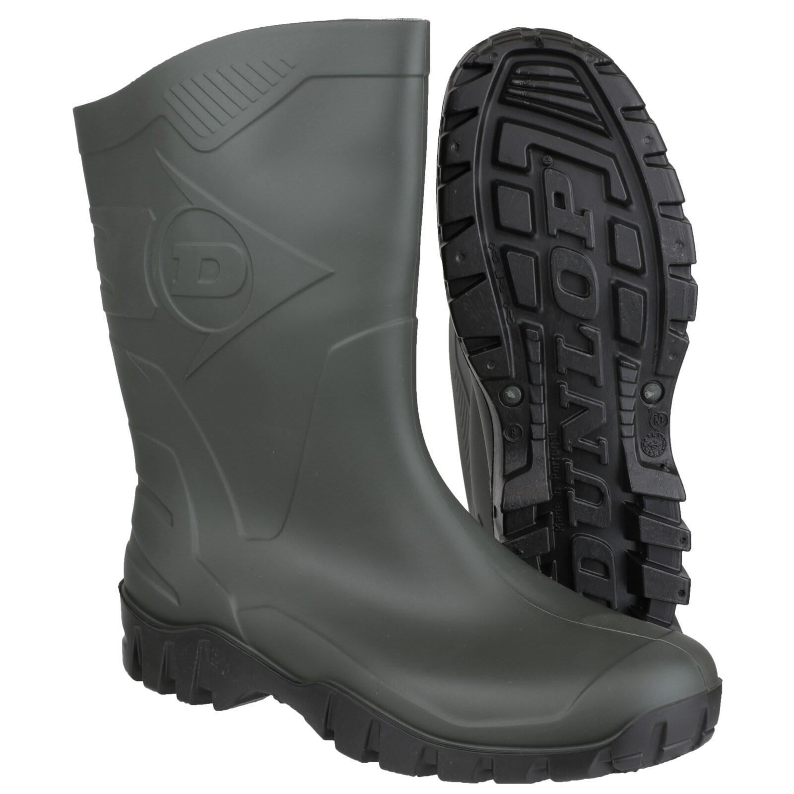 Dee Plain Rubber Wellingtons GREEN 4/5