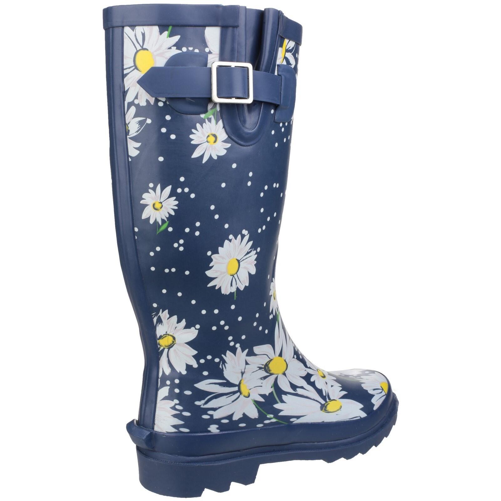 Burghley Patterned Wellingtons Navy blue 3/5